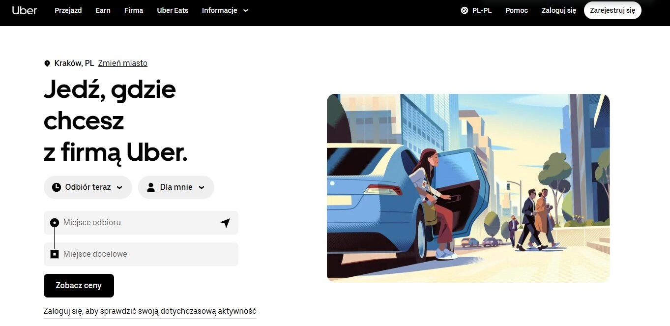 Strona internetowa aplikacji