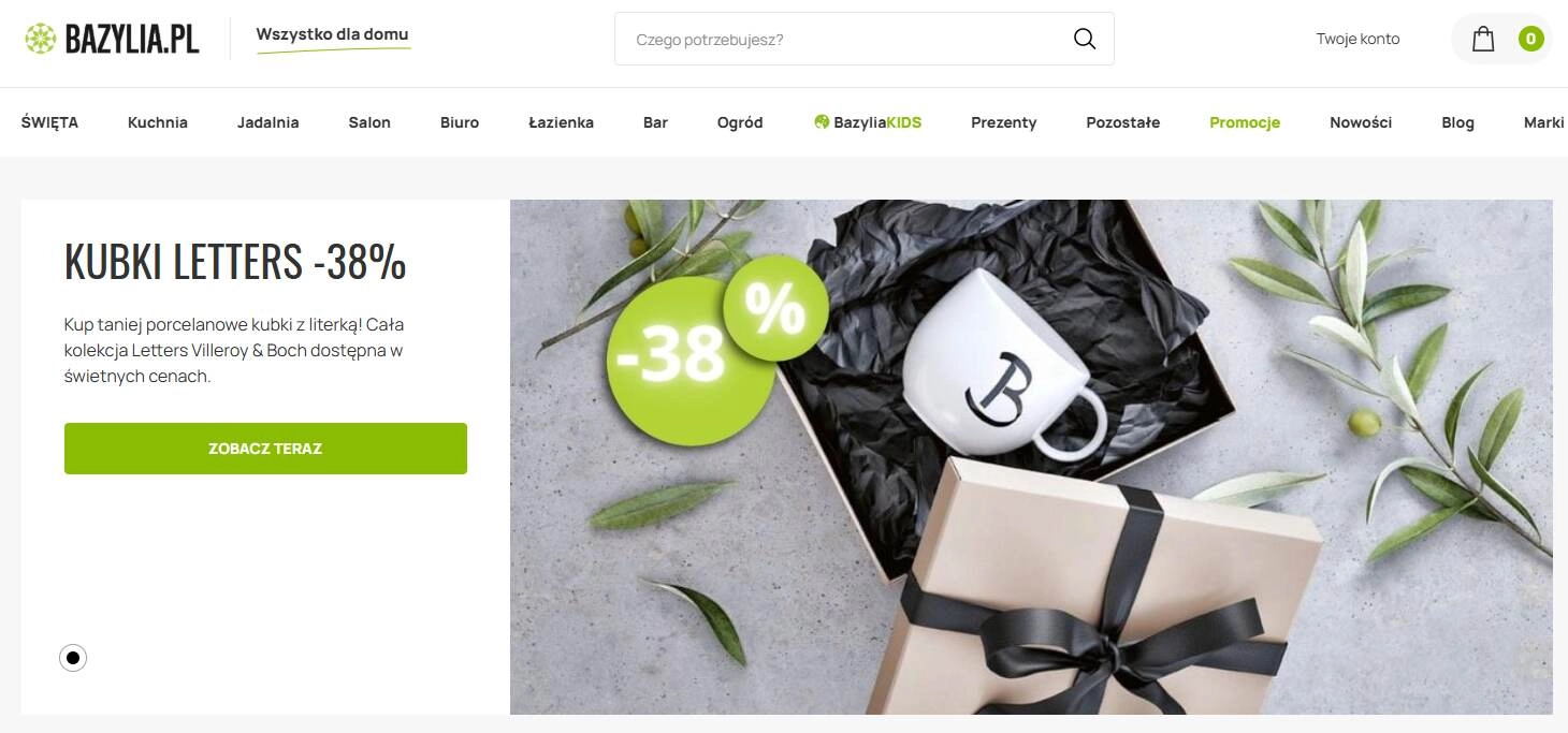 Strona internetowa sklepu