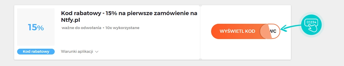 Przykład kodu rabatowego dla Nice To Fit You