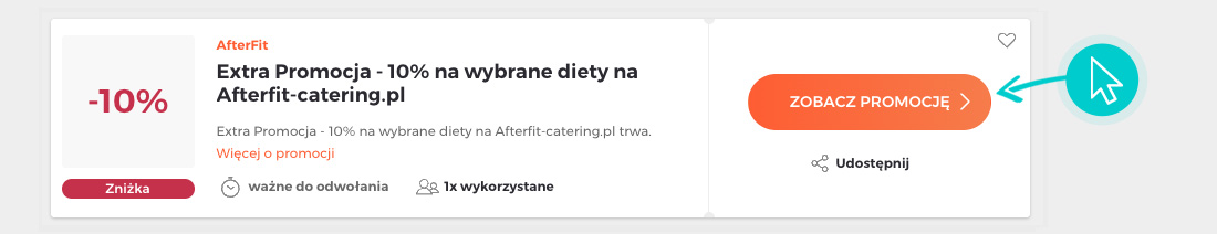 Jak używać promocji AfterFit Catering