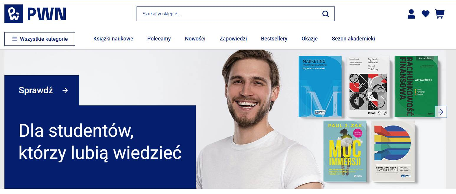 Strona internetowa sklepu