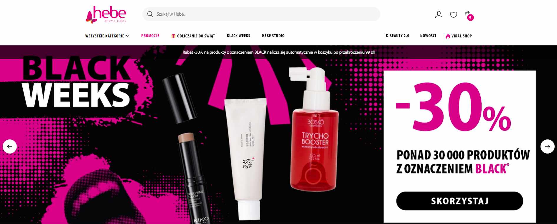 Strona internetowa sklepu