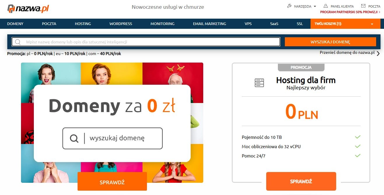 Strona internetowa sklepu