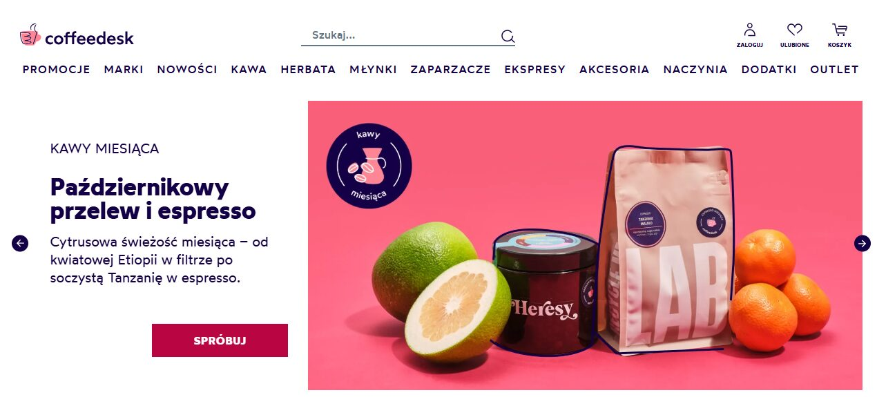 Strona internetowa sklepu