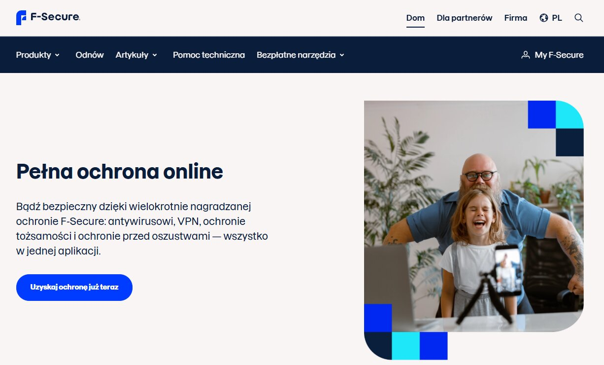 F-secure - strona internetowa sklepu