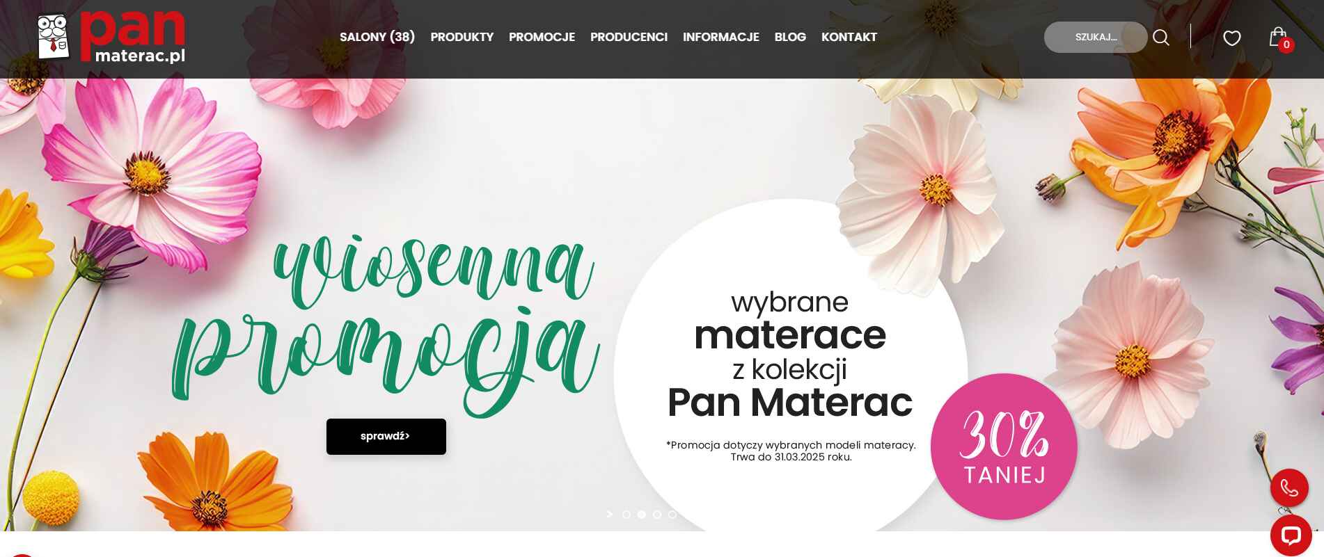 Pan Materac - strona internetowa sklepu