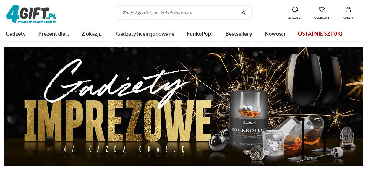 4gift - strona internetowa sklepu