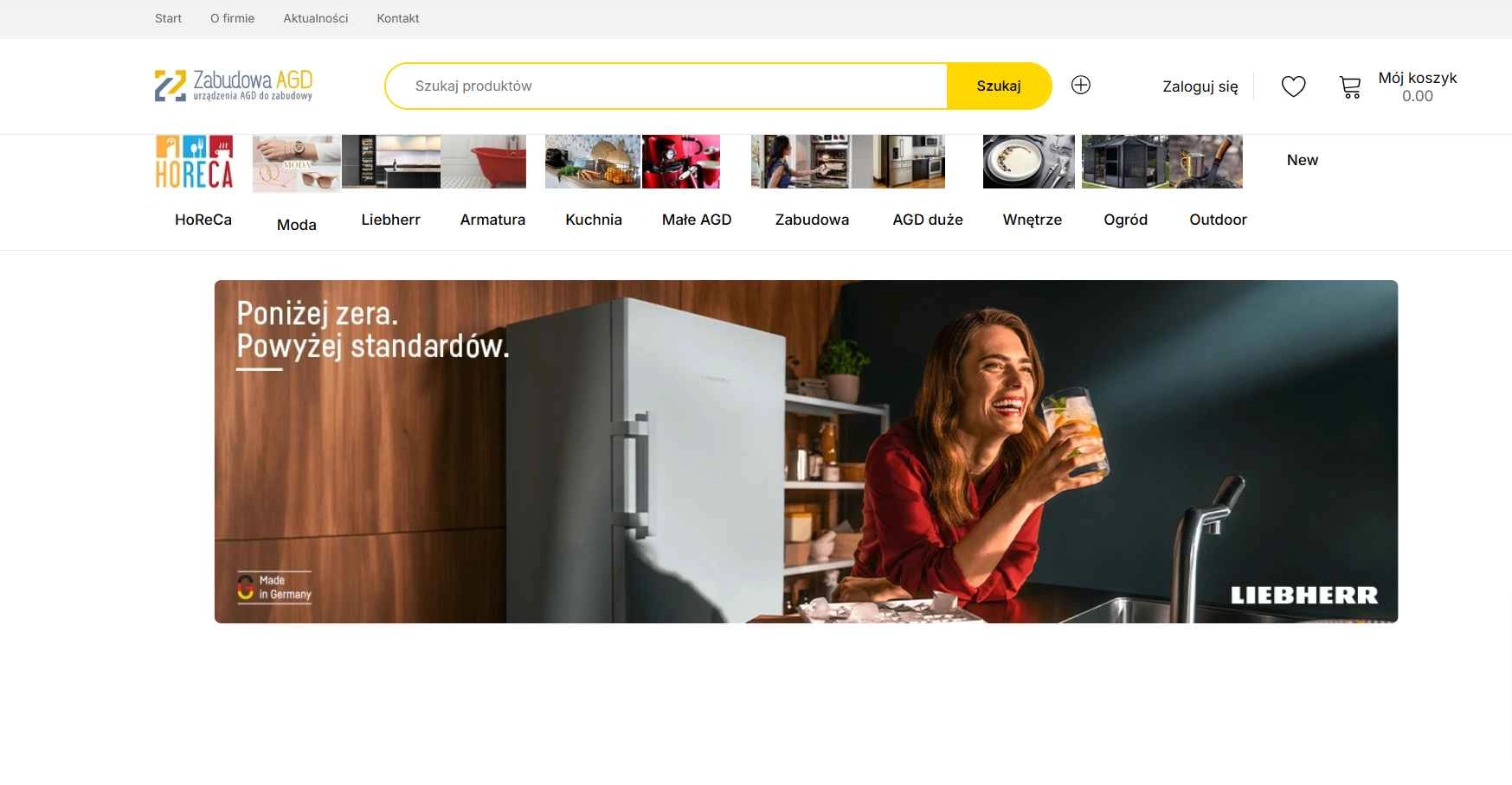 Strona internetowa sklepu