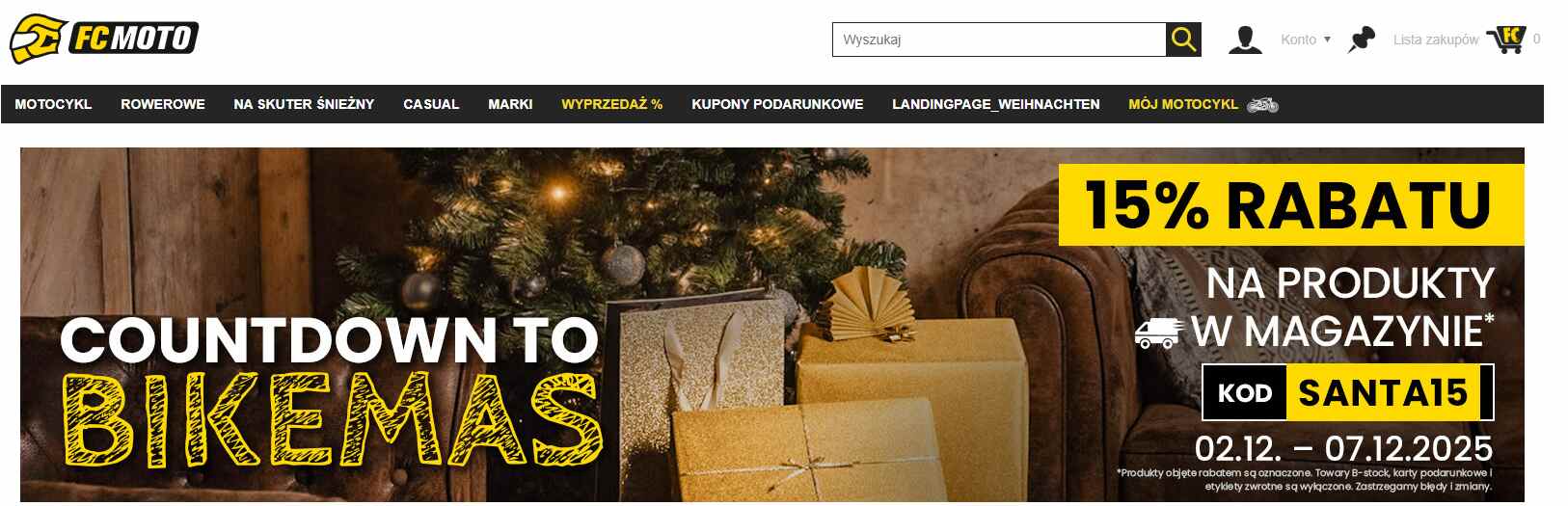 Strona internetowa sklepu