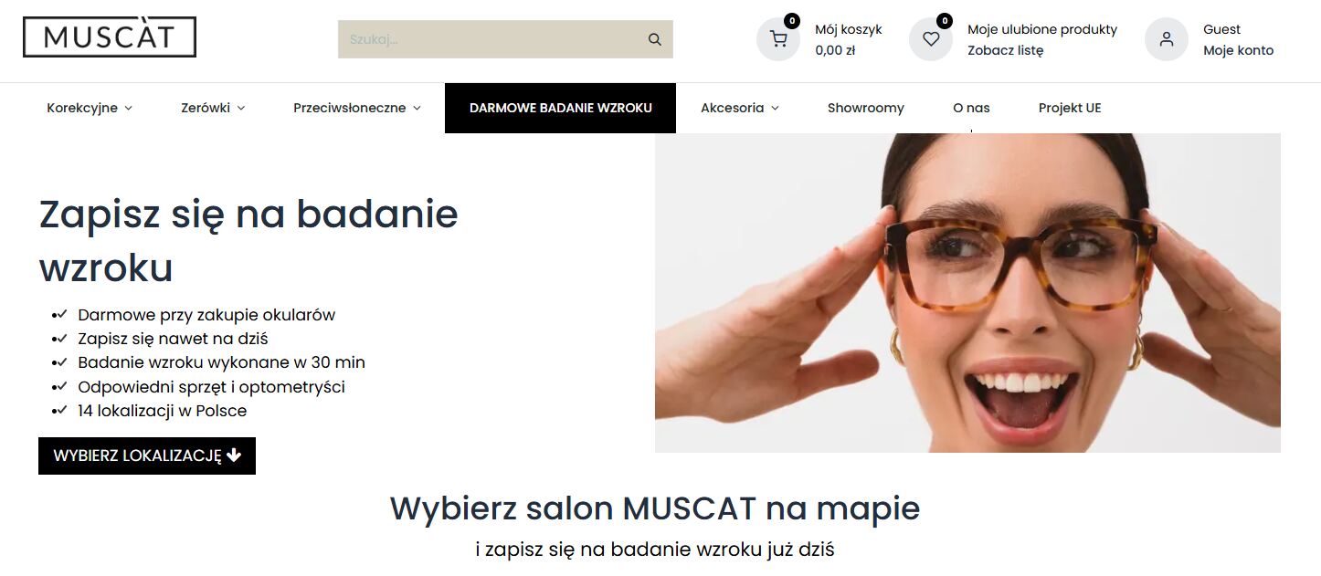 Strona internetowa sklepu