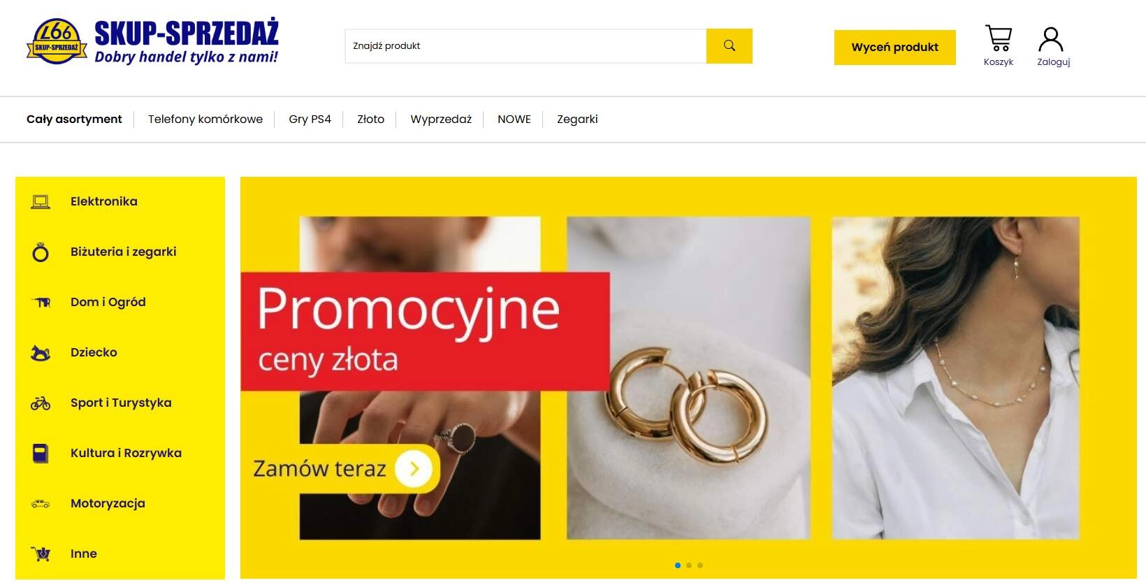 Strona internetowa sklepu