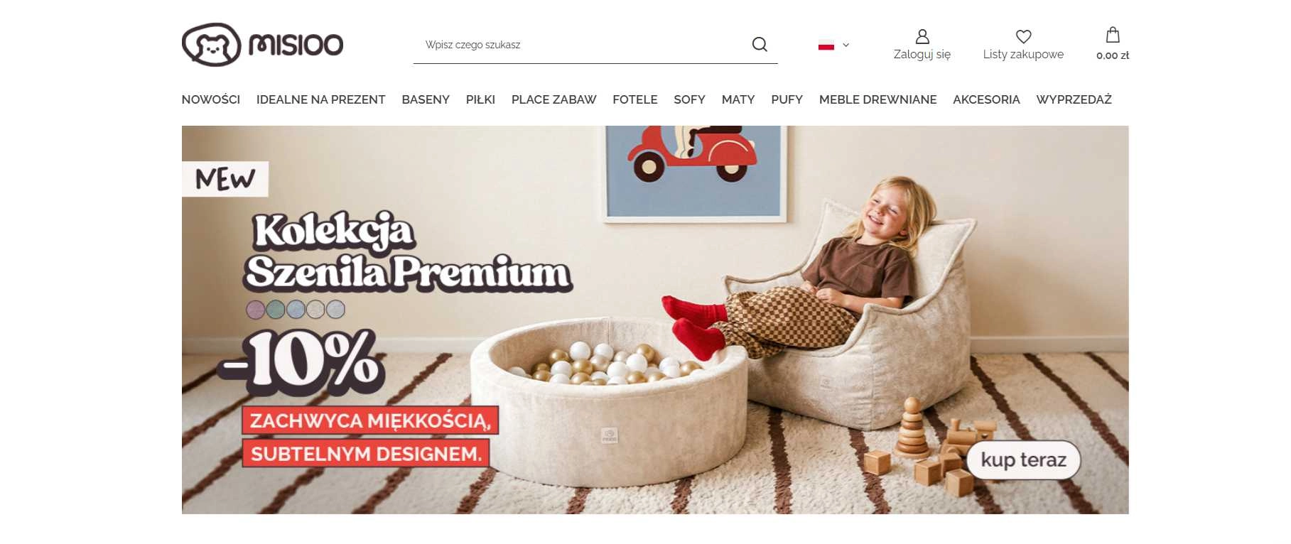 Strona internetowa sklepu