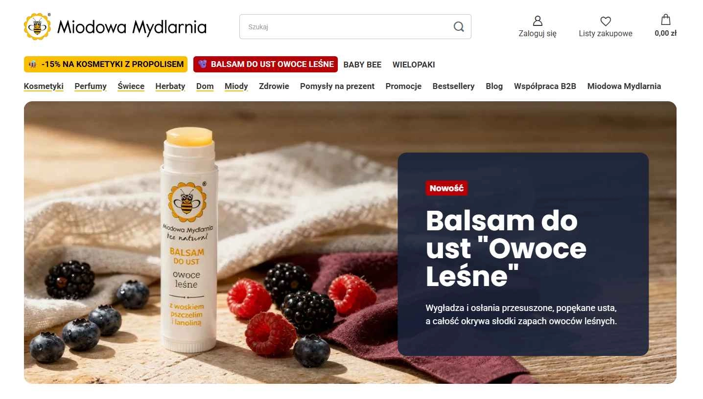Strona internetowa sklepu