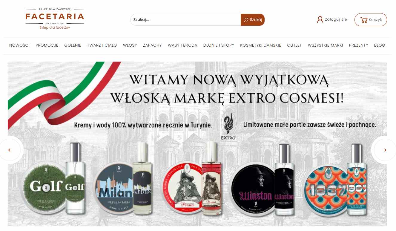 Strona internetowa sklepu