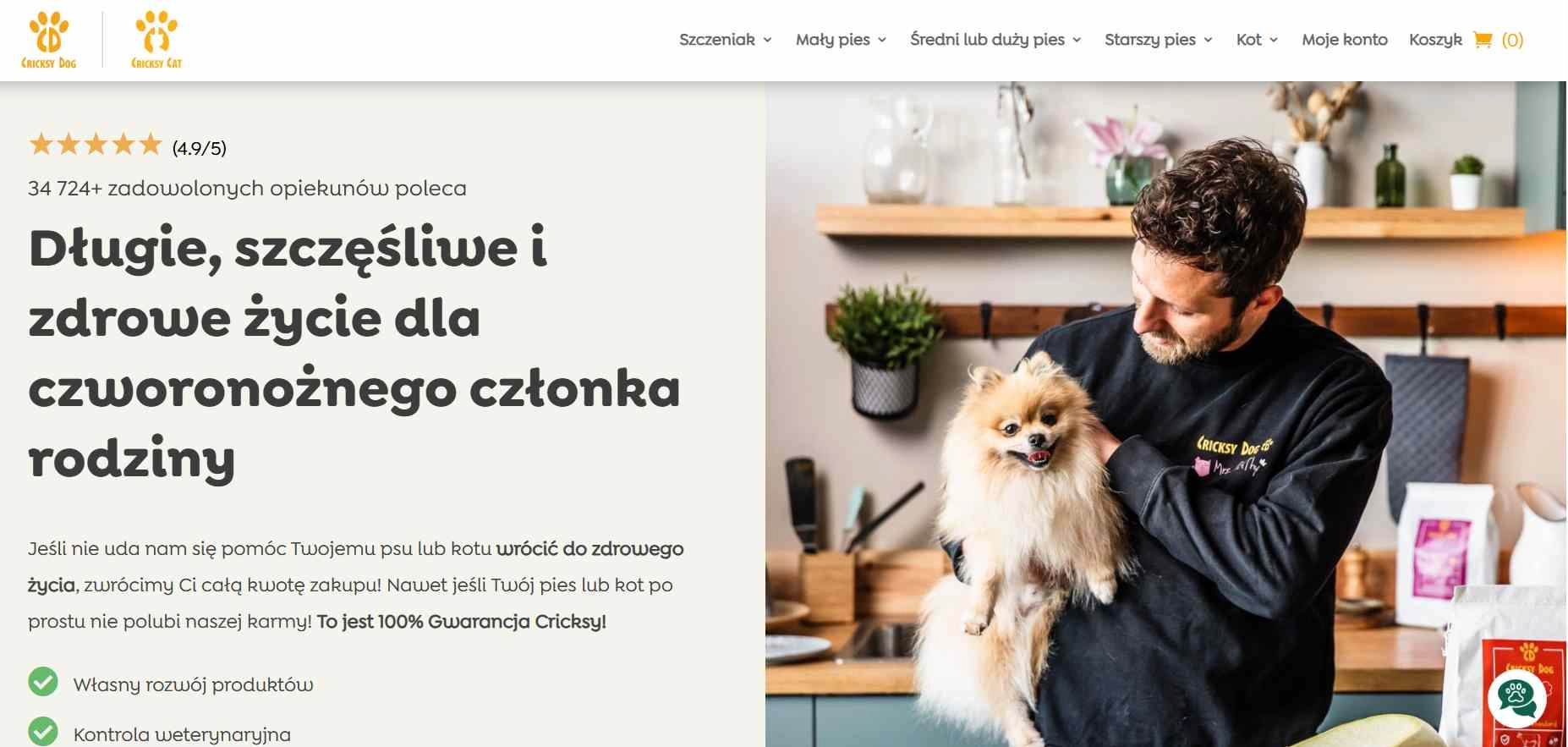 Strona internetowa sklepu