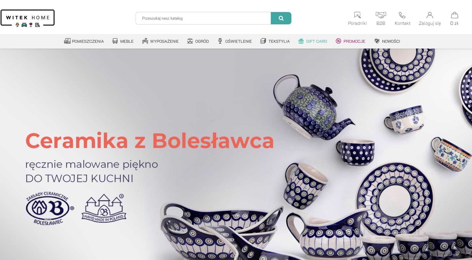 Strona internetowa sklepu