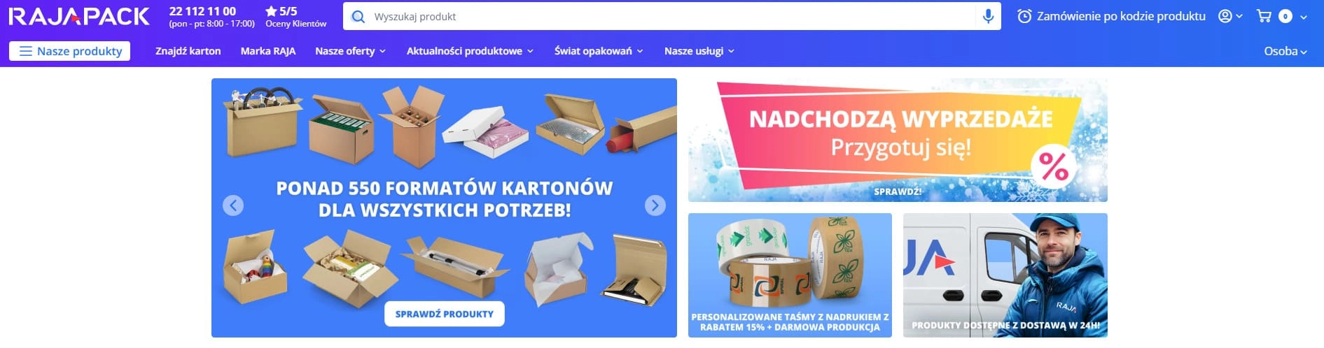 Strona internetowa sklepu