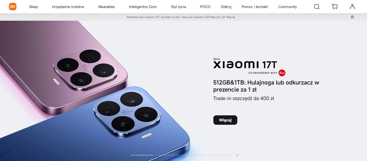 Strona internetowa sklepu