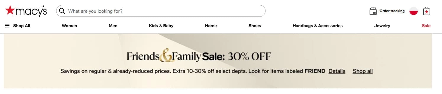 Strona internetowa sklepu