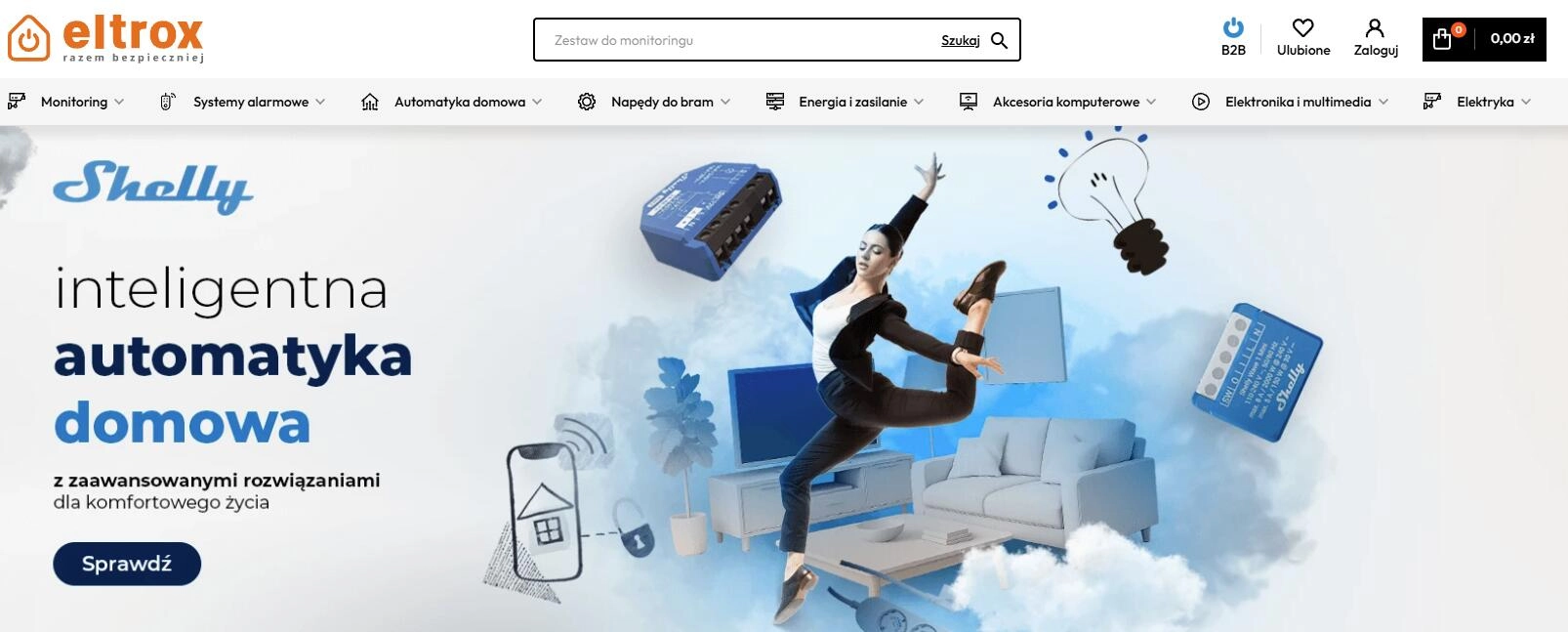 Strona internetowa sklepu