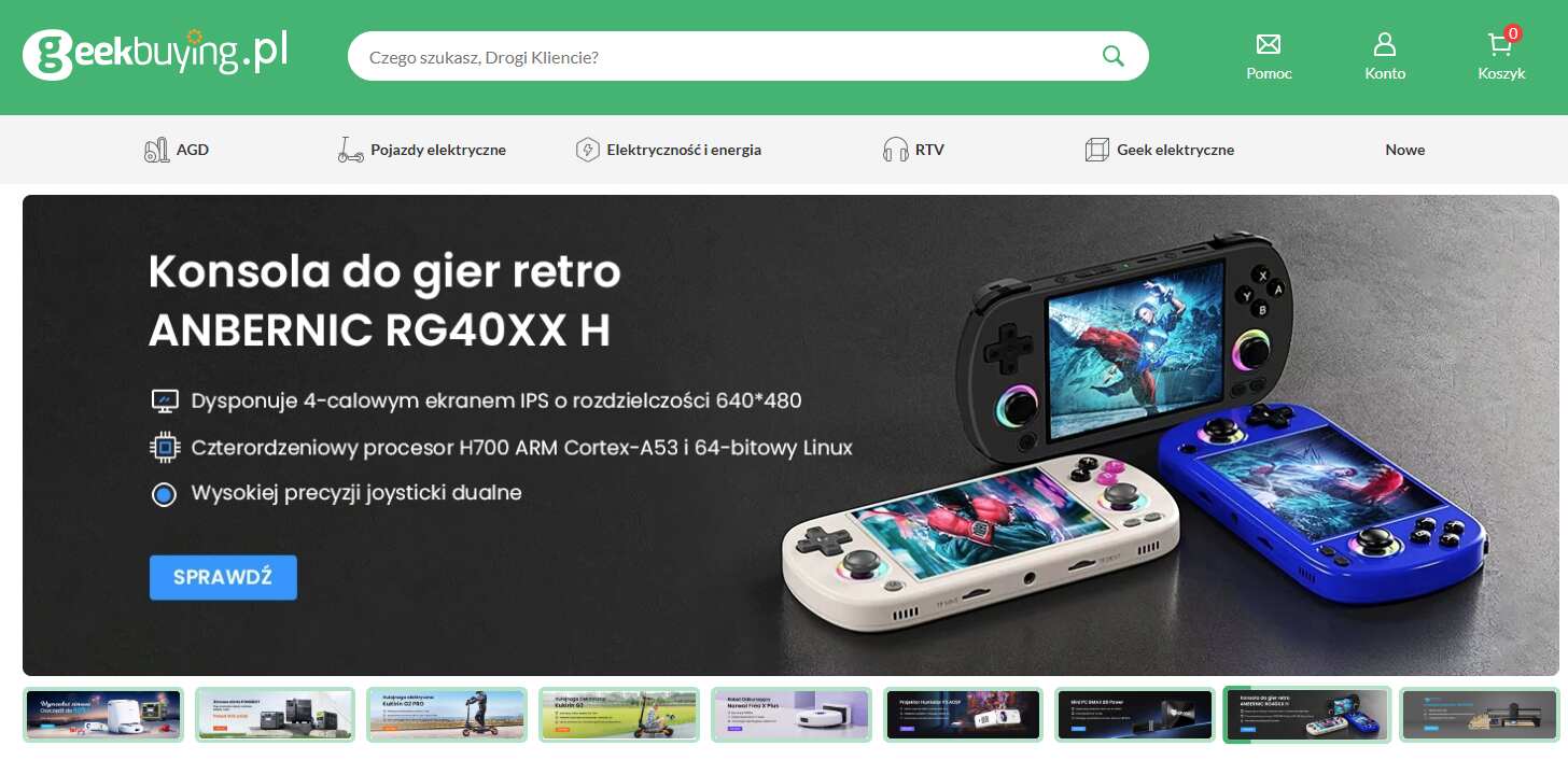 Strona internetowa sklepu