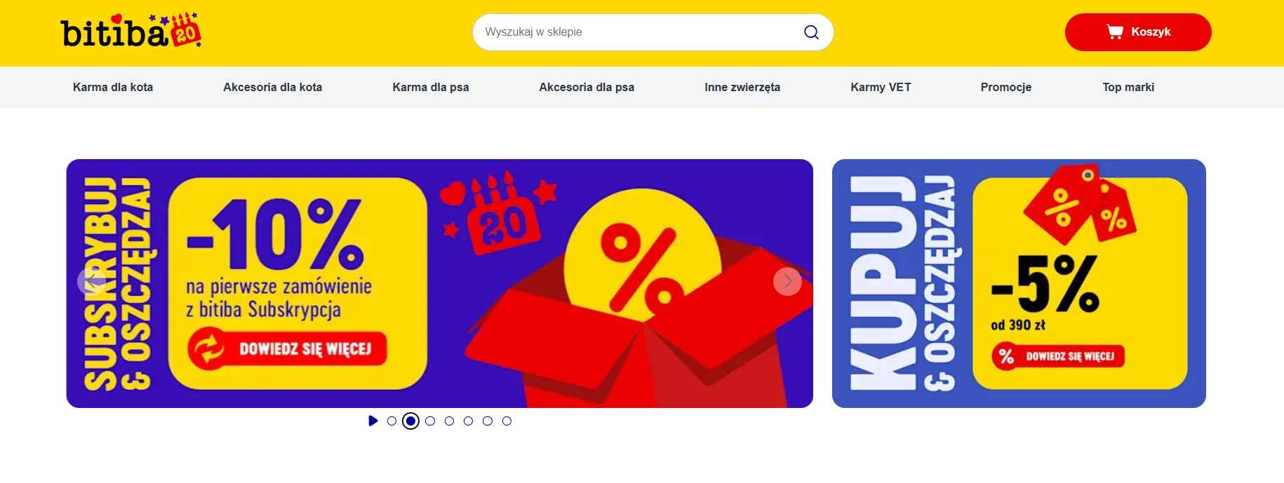 Strona internetowa sklepu