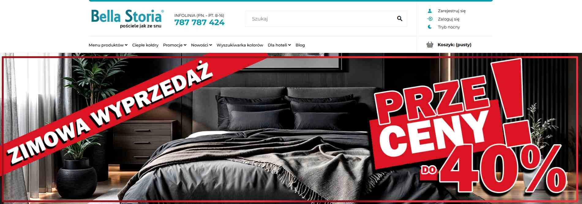 Strona internetowa sklepu