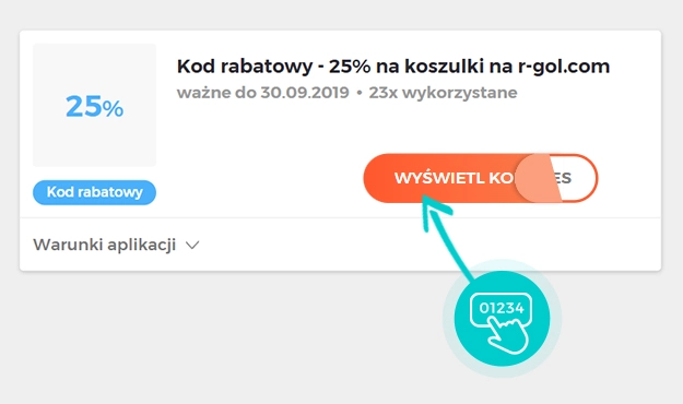 Przykład kodu rabatowego dla R-GOL