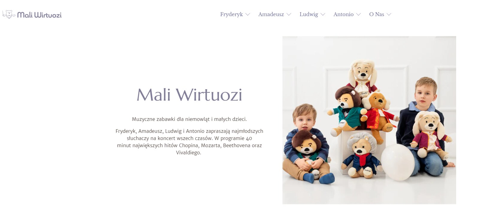 Mali wirtuozi - strona internetowa sklepu