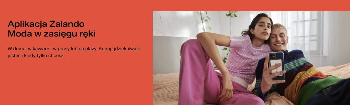 Baner reklamujący aplikację sklepu