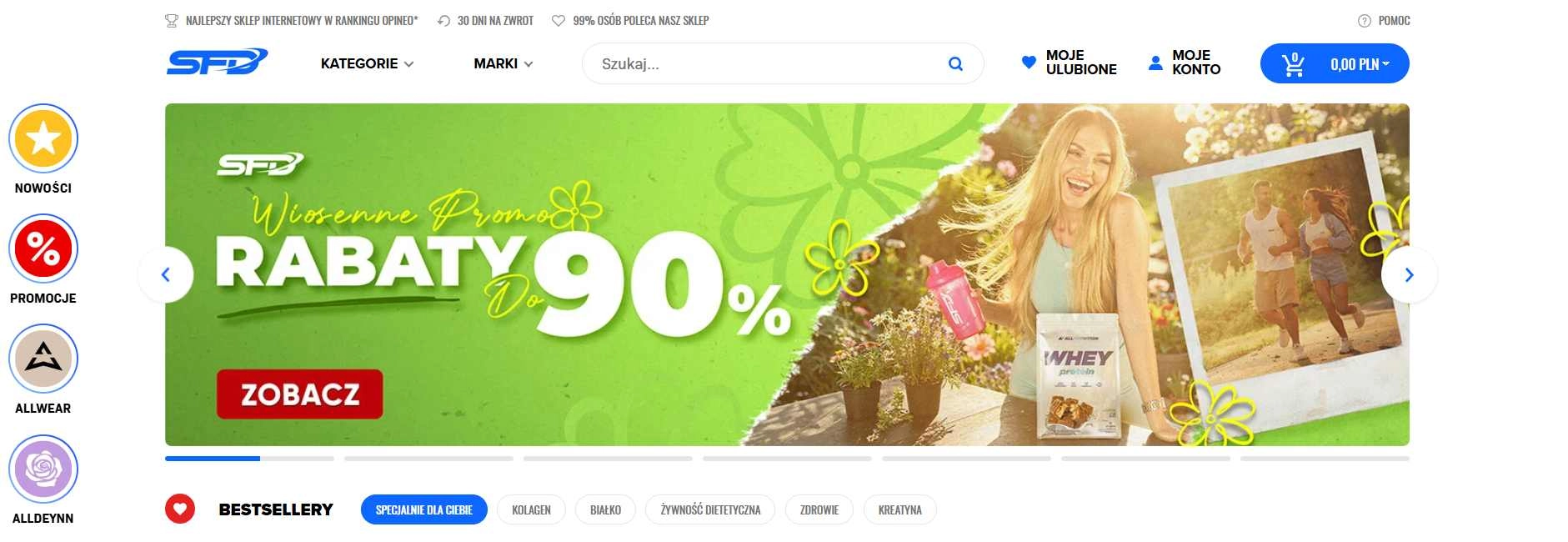 Strona internetowa sklepu