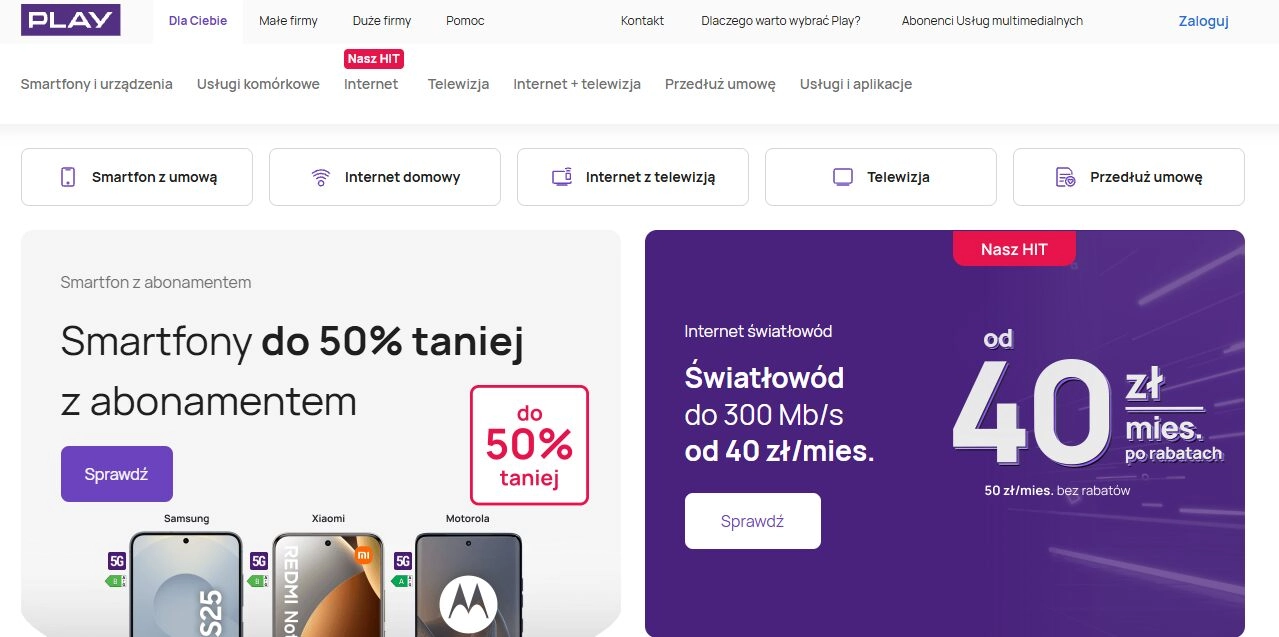 Strona internetowa platformy