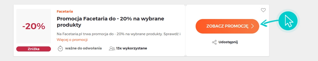 Jak używać promocji Facetaria