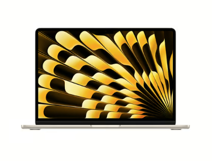 Otwarty biały iPhone z żółtą abstrakcyjną tapetą