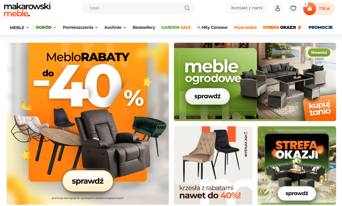 Meblemakarowski.pl - strona główna sklepu