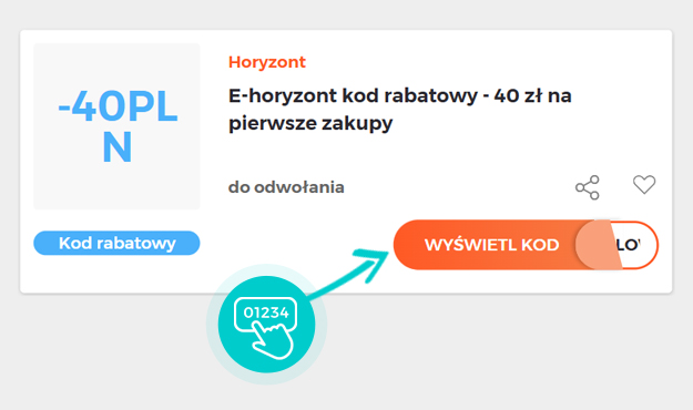 Przykład kodu rabatowego dla Horyzont