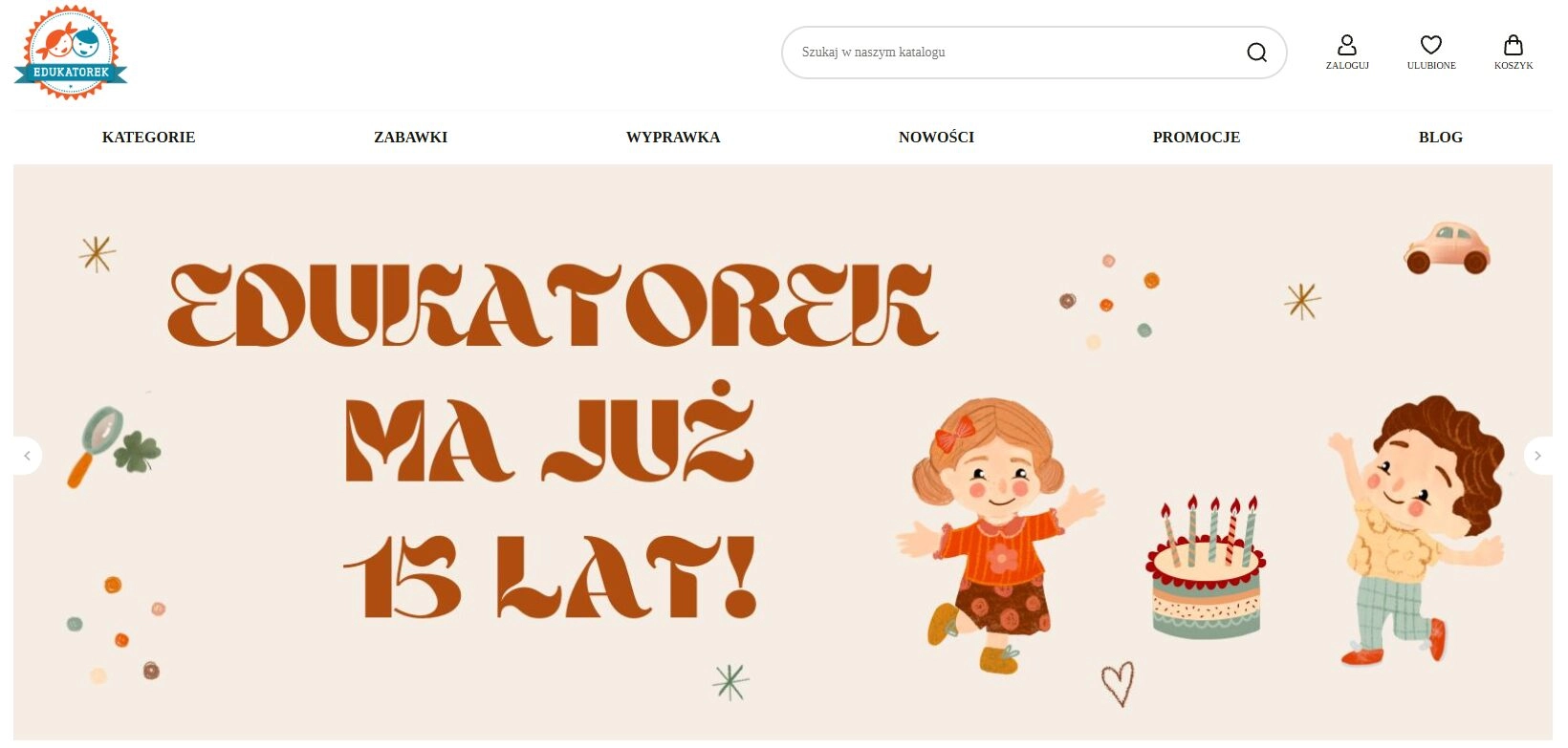 Strona internetowa sklepu