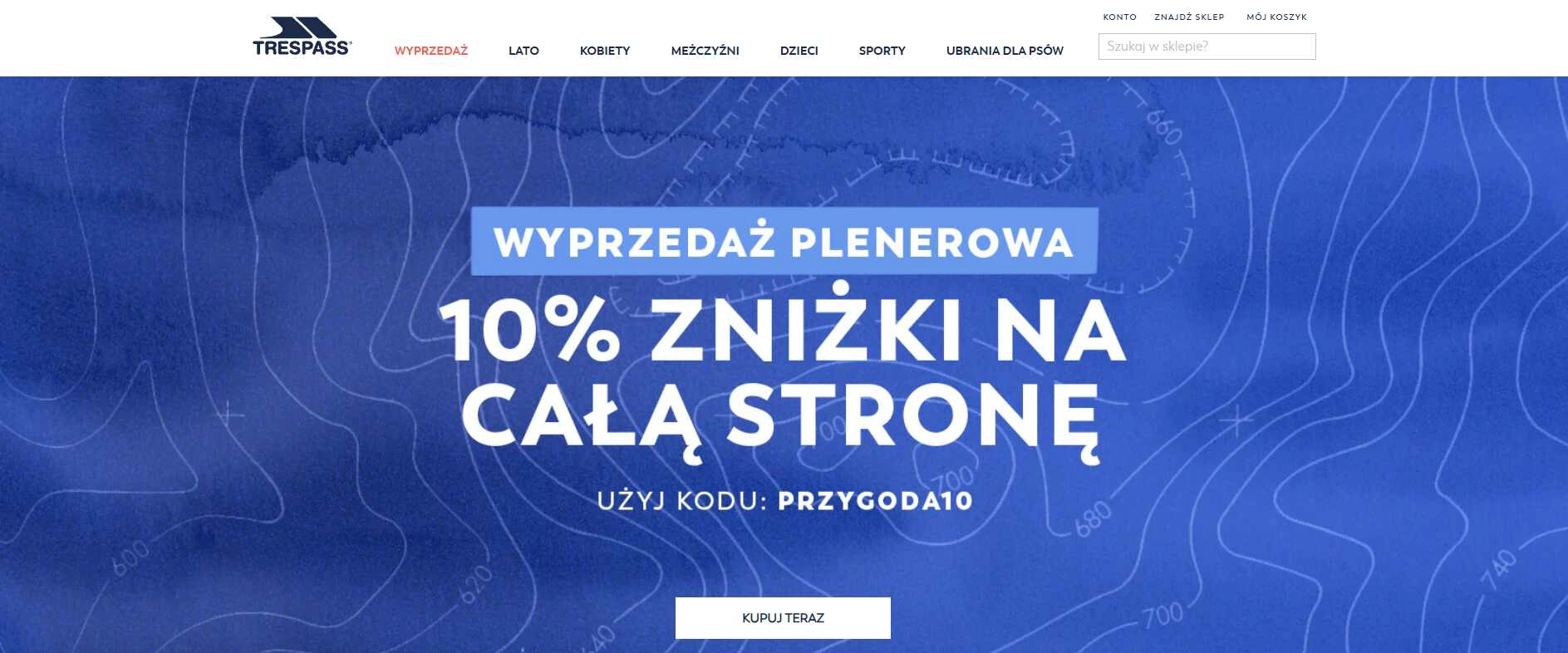 Strona internetowa sklepu