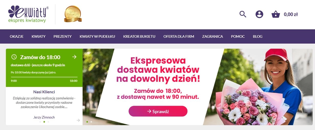 Strona interentowa sklepu