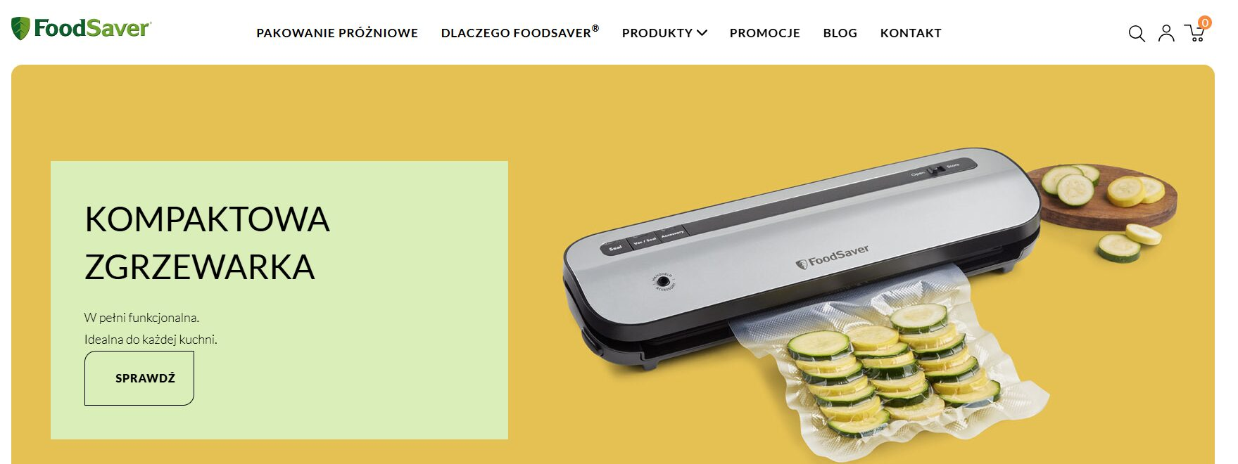 FoodSaver - strona internetowa sklepu