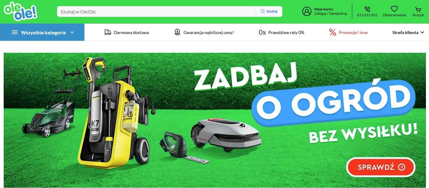 Strona internetowa sklepu