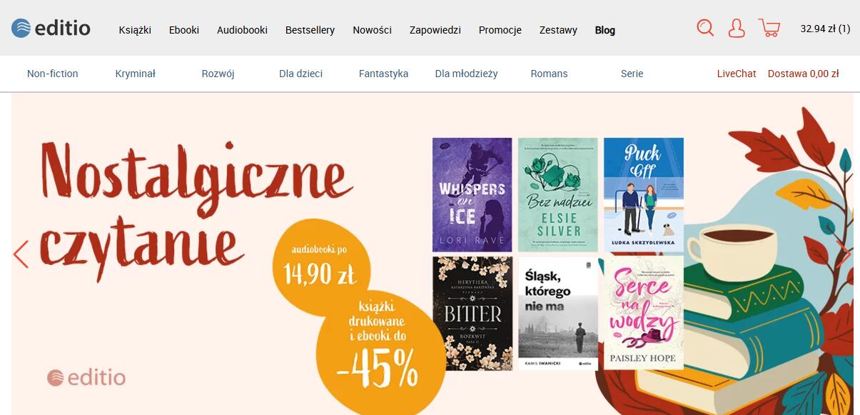 Strona internetowa sklepu