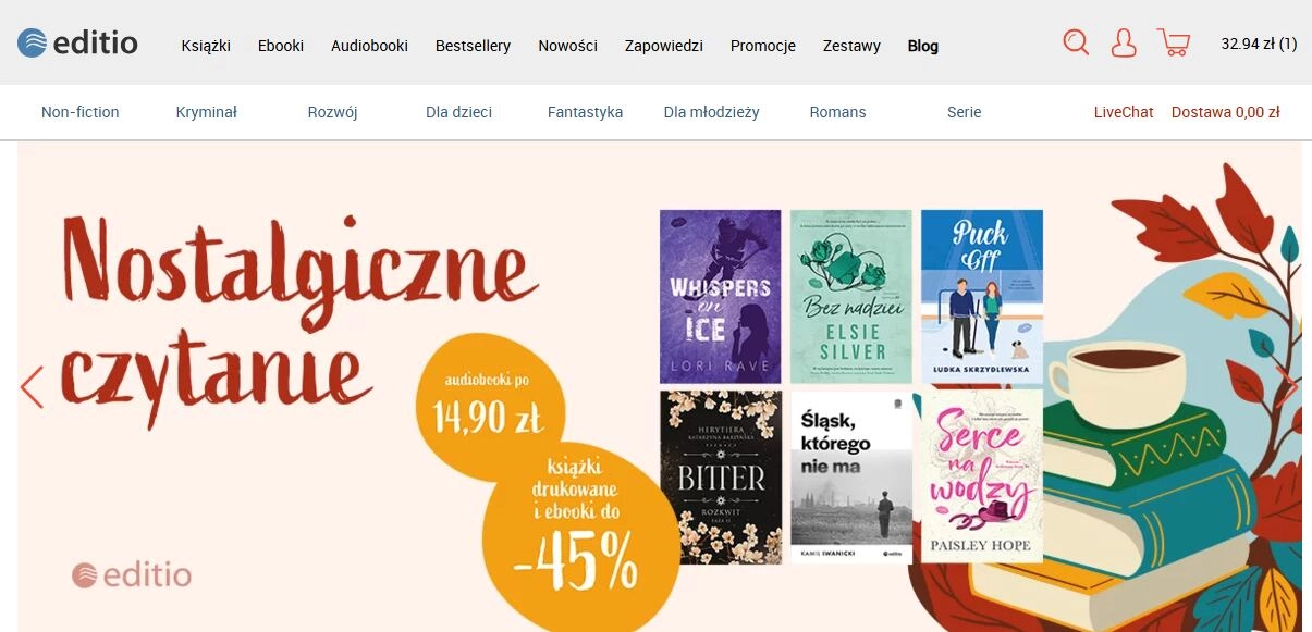 Strona internetowa sklepu