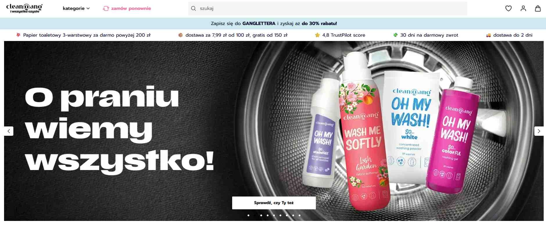 Strona internetowa sklepu