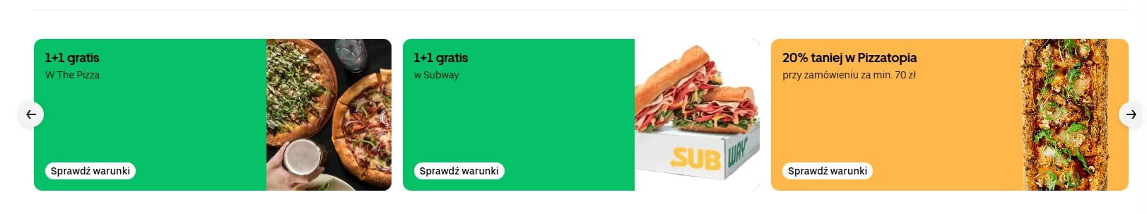 Oferty sklepu na stronie