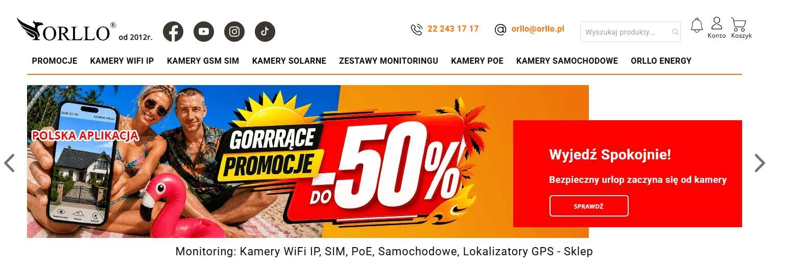 Strona internetowa sklepu
