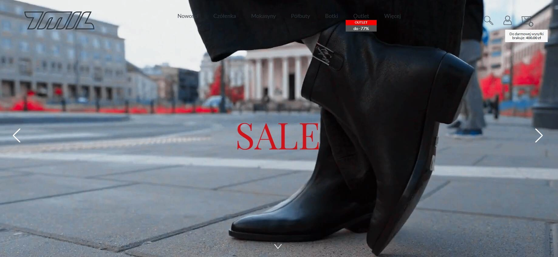 Strona internetowa sklepu