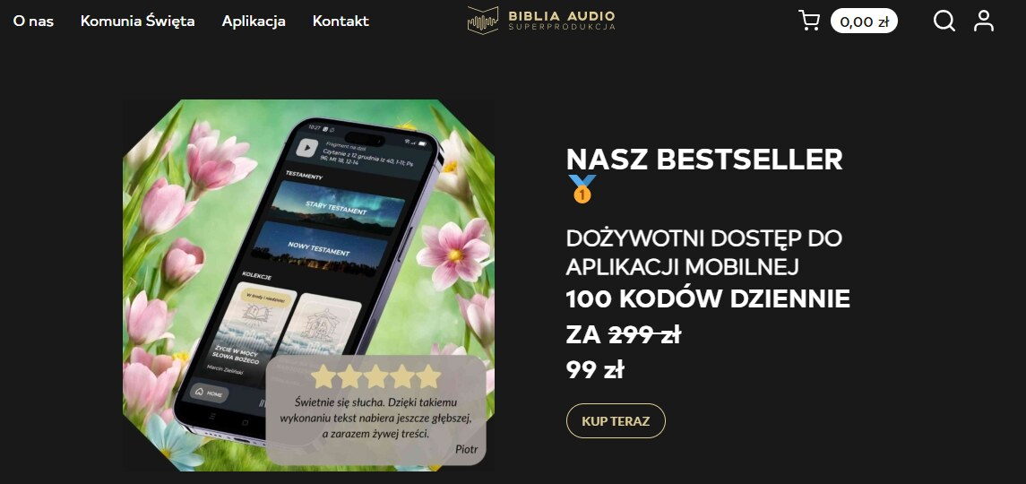 Strona internetowa sklepu