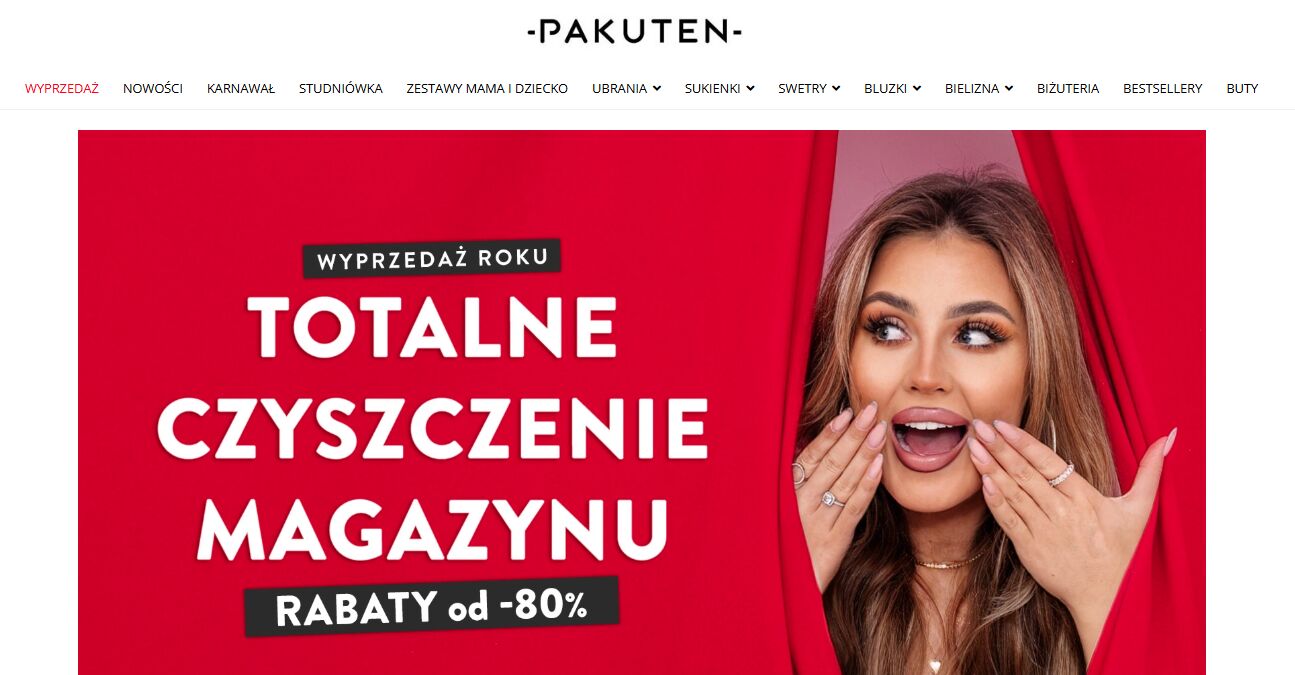 Pakuten - strona internetowa sklepu