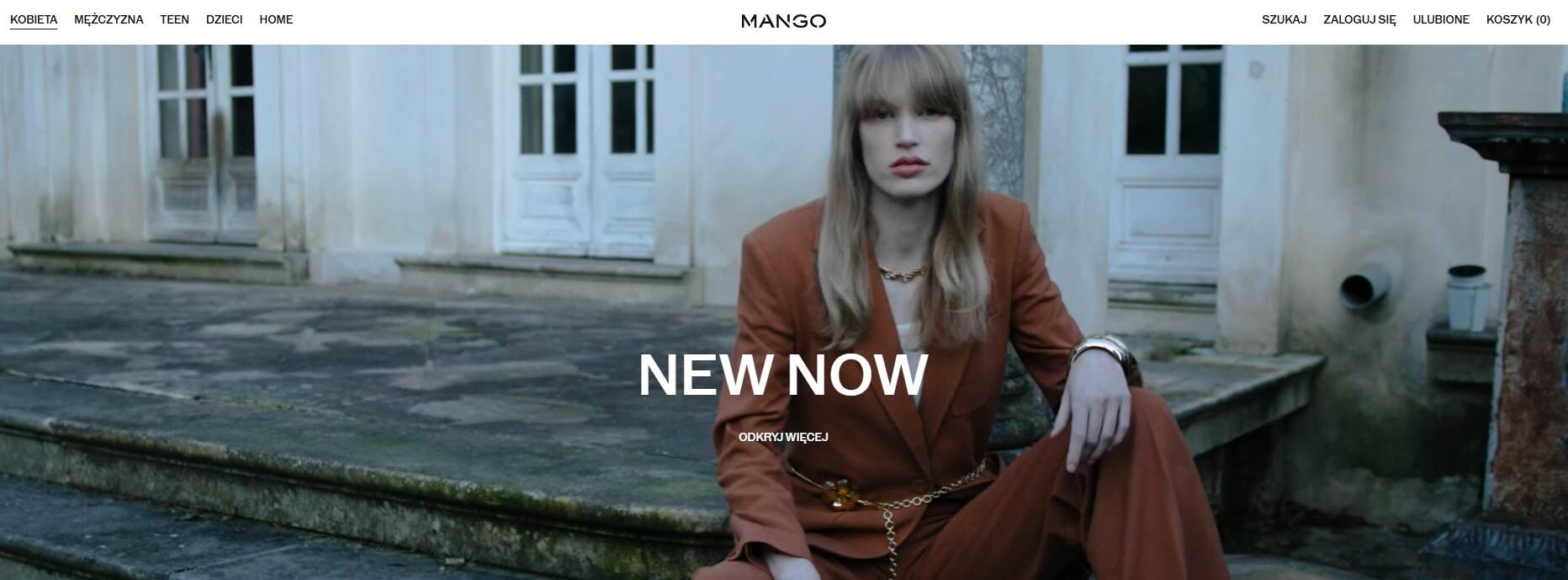 Mango - strona internetowa sklepu